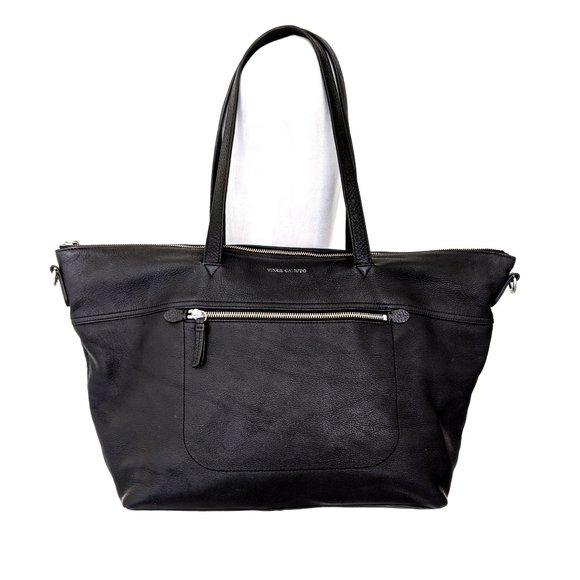 Vince Camuto Handbags - Vince Camuto Large Black Leather Tote Bag